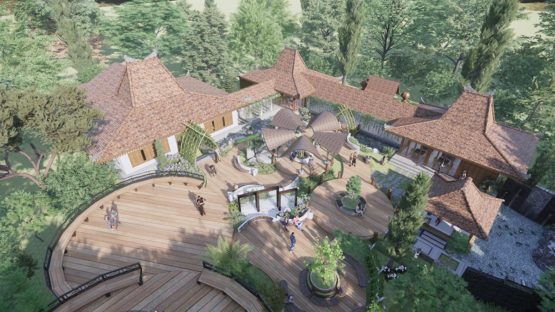 Architecture Drawing Resort Project, Tbilisi, Georgia