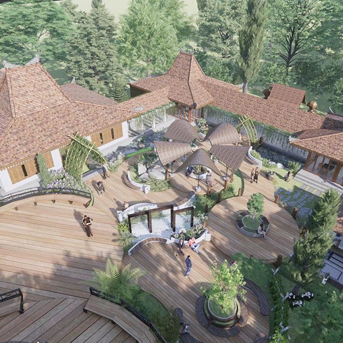 Architecture Drawing Resort Project, Tbilisi, Georgia