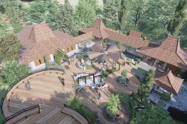 Architecture Drawing Resort Project, Tbilisi, Georgia