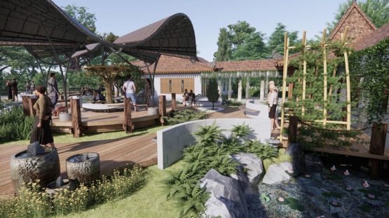 Architecture Drawing Resort Project, Tbilisi, Georgia