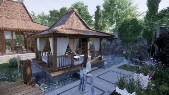 Architecture Drawing Resort Project, Tbilisi, Georgia