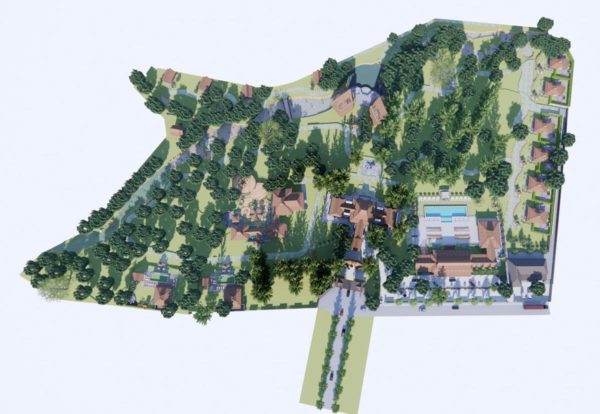 Architecture Drawing Resort Project, Tbilisi, Georgia