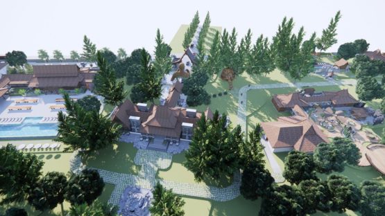 Architecture Drawing Resort Project, Tbilisi, Georgia